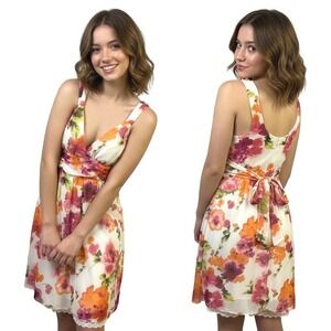 Speechless Dress 11 Floral Print VNeck Sleeveless Empire Waist Boho‎ Feminine